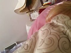 my very tired wife leaves her hairy pussy exposed